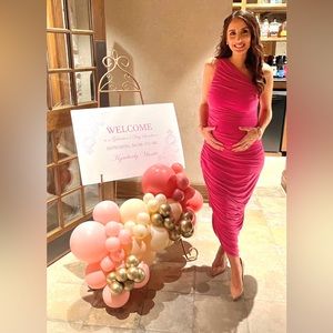 Normal Kamali Pink Dress for Maternity